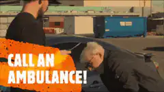 Old man pulls gun on younger man