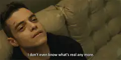 Rami Malek confused face