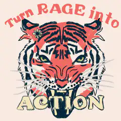 Tiger turning rage into action