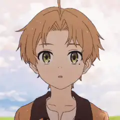 anime boy smiles brightly