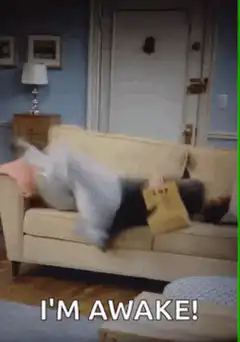 Man wakes up on couch