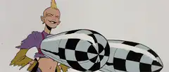Berserk character blows giant checkered fart