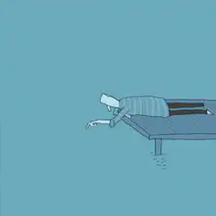 Person touching water creating ripples