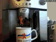 Two girls one cup coffee machine