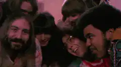 Group of people laughing hysterically
