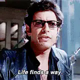 Life finds a way Jeff Goldblum