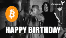 Harry Potter Dumbledore Happy Birthday Bitcoin