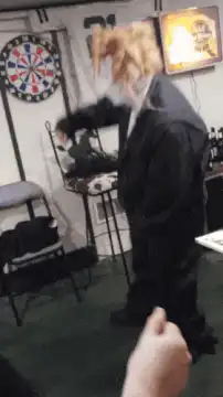 Michael Myers grabs a knife