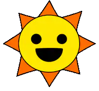 Smiling Sun Cartoon
