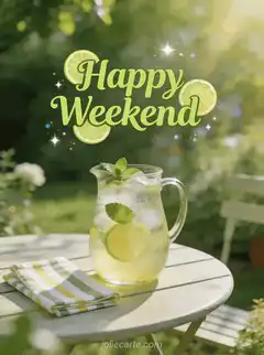 Happy Weekend Lemonade GIF
