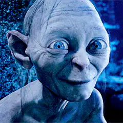 Gollum creepy smile