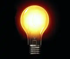 Light bulb flickering on and off
