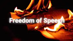 Freedom of Speech burning