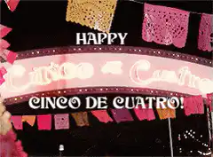 Happy Cinco De Cuatro sign