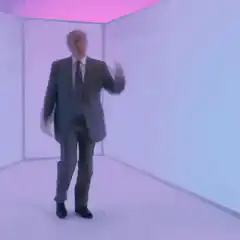 Donald Trump dancing with other men