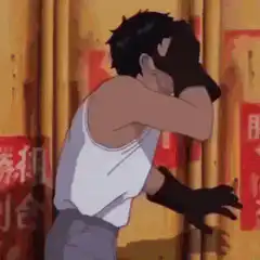 Anime man screaming in pain