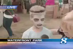 Zombie boy interview at Waterfront Park