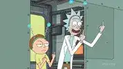 Rick Sanchez pointing excitedly
