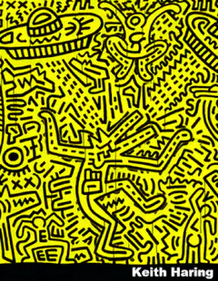 Keith Haring yellow artwork