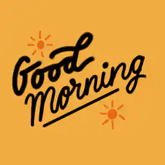 Good Morning text animation