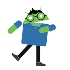 Android robot dancing