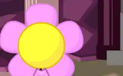Flower character dancing and walking