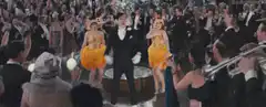 Jay Gatsby dancing with flappers