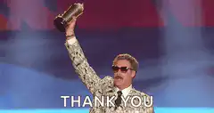 Jonah Hill holding trophy