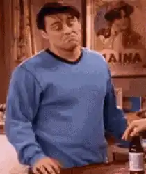 Joey Tribbiani looking confused