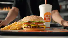 Burger King meal on tray