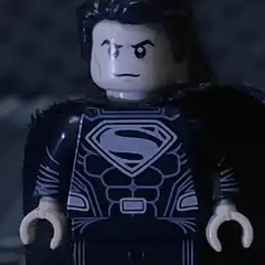 Lego Superman angry face
