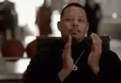 Terrence Howard clapping