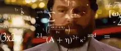 Zach Galifianakis intense math stare