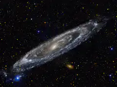Andromeda Galaxy in Space