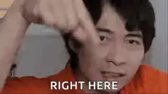 Right Here Pointing Guy
