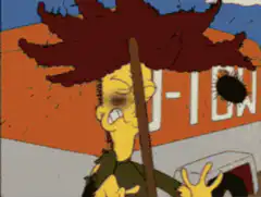 Sideshow Bob with a black eye