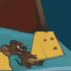 Jerry the mouse eats cheese