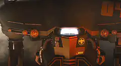 RICO mech suit lights up