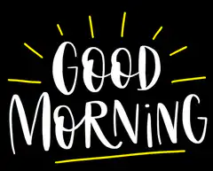 Good Morning text animation