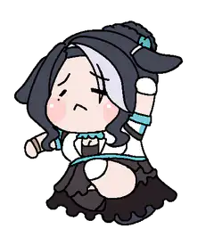 chibi girl dancing