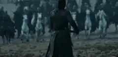 Jon Snow facing the White Walkers