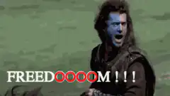William Wallace screaming freedom