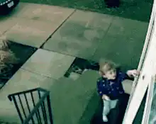 Toddler gets door slammed on head