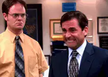 Dwight and Michael from The Office