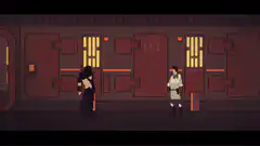 pixel art star wars lightsaber duel