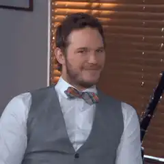 Chris Pratt clapping and smiling