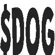 Dollar sign DOG text