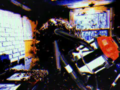 glitchy vacuum cleaner animation