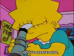 Lisa Simpson My God I've Created Life