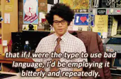 Troy Barnes bad language quote